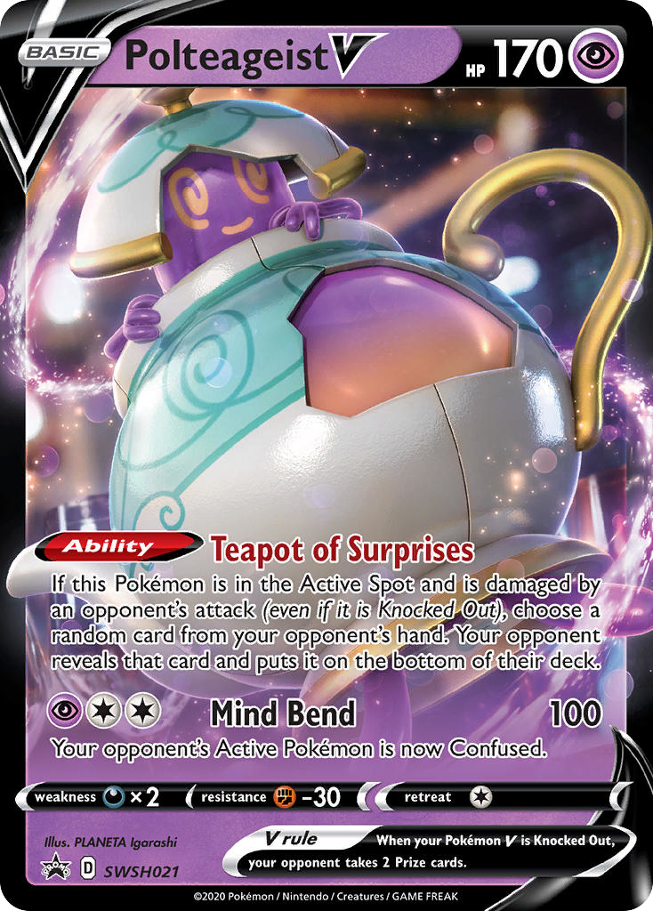 Sword & Shield Promo's Polteageist V #21